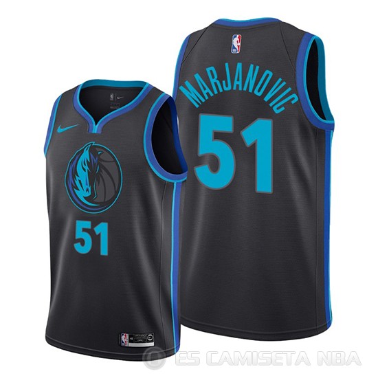 Camiseta Boban Marjanovic #51 Dallas Mavericks Ciudad Negro - Haga un click en la imagen para cerrar